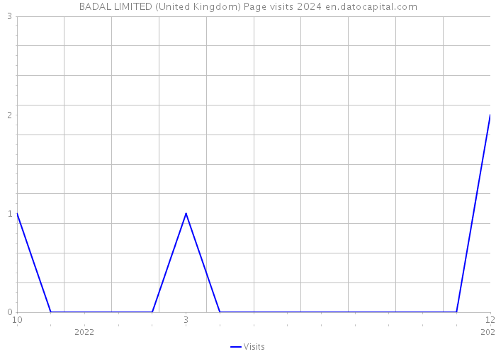 BADAL LIMITED (United Kingdom) Page visits 2024 