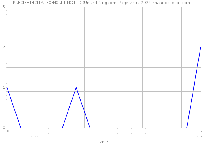 PRECISE DIGITAL CONSULTING LTD (United Kingdom) Page visits 2024 