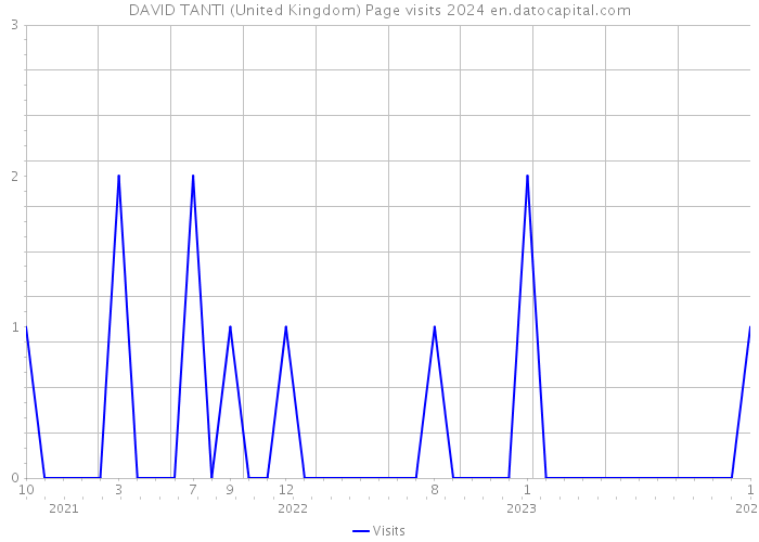 DAVID TANTI (United Kingdom) Page visits 2024 