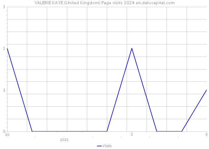 VALERIE KAYE (United Kingdom) Page visits 2024 