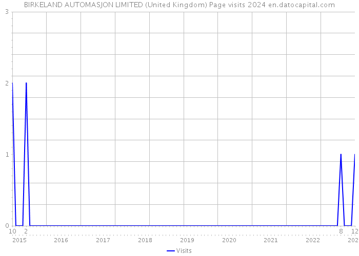BIRKELAND AUTOMASJON LIMITED (United Kingdom) Page visits 2024 