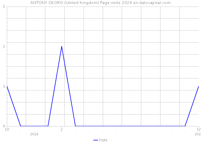 ANTONY OKORO (United Kingdom) Page visits 2024 
