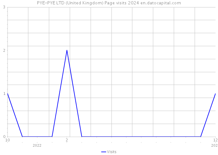 PYE-PYE LTD (United Kingdom) Page visits 2024 