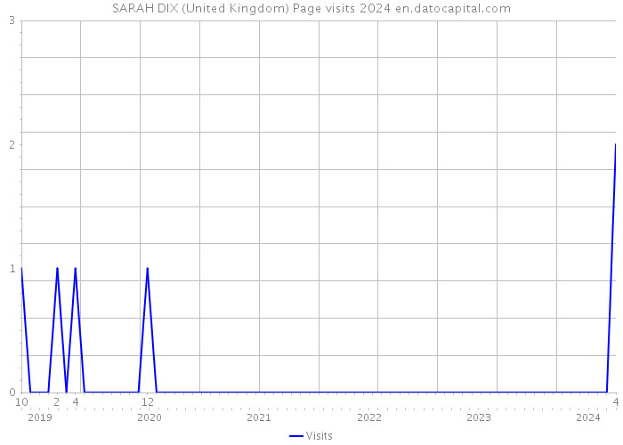 SARAH DIX (United Kingdom) Page visits 2024 