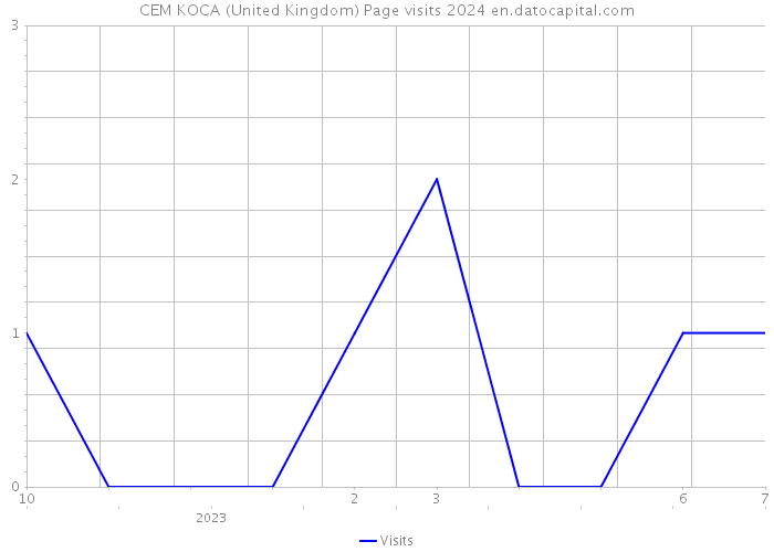 CEM KOCA (United Kingdom) Page visits 2024 