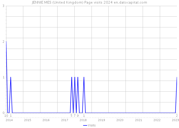 JENNIE MES (United Kingdom) Page visits 2024 