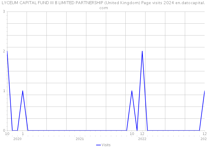LYCEUM CAPITAL FUND III B LIMITED PARTNERSHIP (United Kingdom) Page visits 2024 