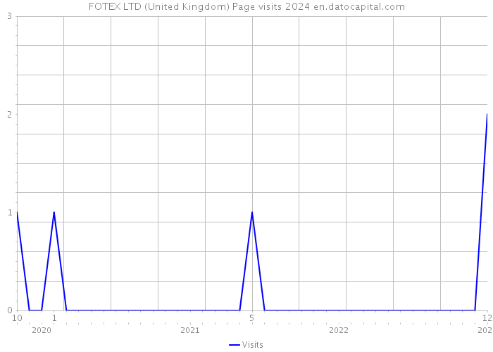 FOTEX LTD (United Kingdom) Page visits 2024 