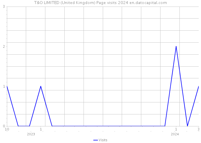T&O LIMITED (United Kingdom) Page visits 2024 