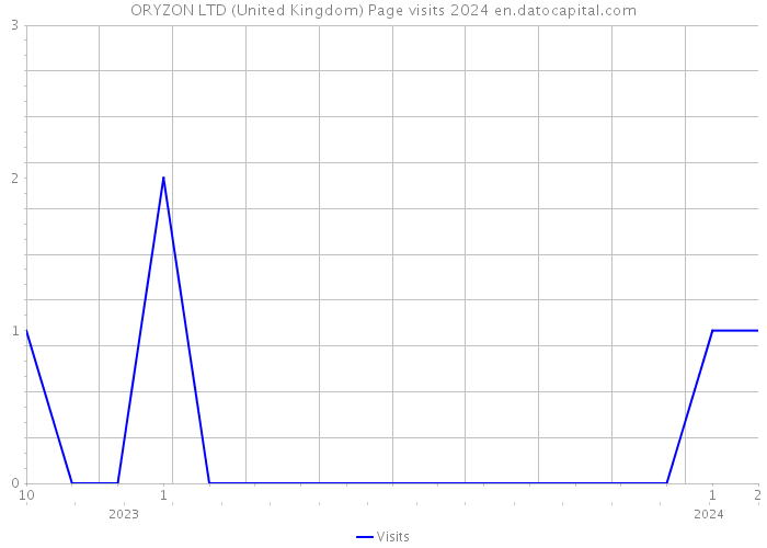 ORYZON LTD (United Kingdom) Page visits 2024 