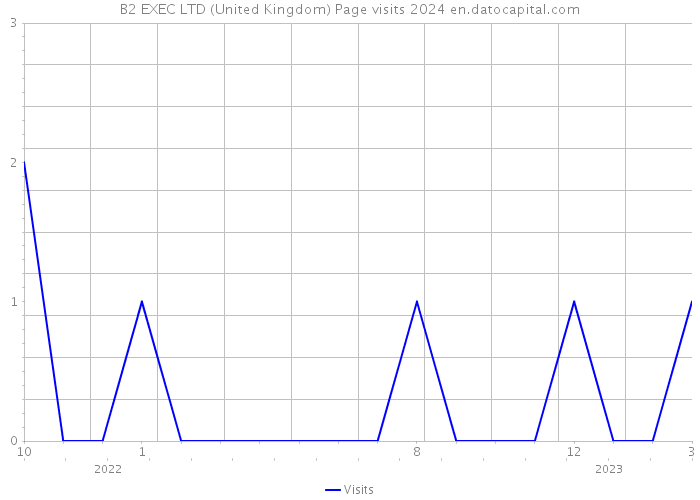 B2 EXEC LTD (United Kingdom) Page visits 2024 