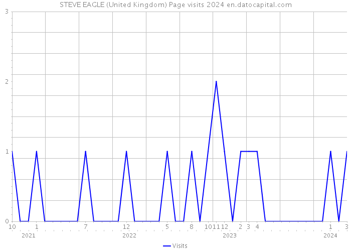 STEVE EAGLE (United Kingdom) Page visits 2024 