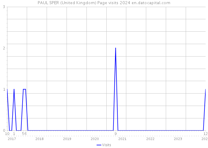 PAUL SPER (United Kingdom) Page visits 2024 