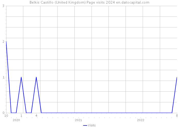 Belkis Castillo (United Kingdom) Page visits 2024 