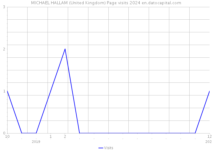 MICHAEL HALLAM (United Kingdom) Page visits 2024 