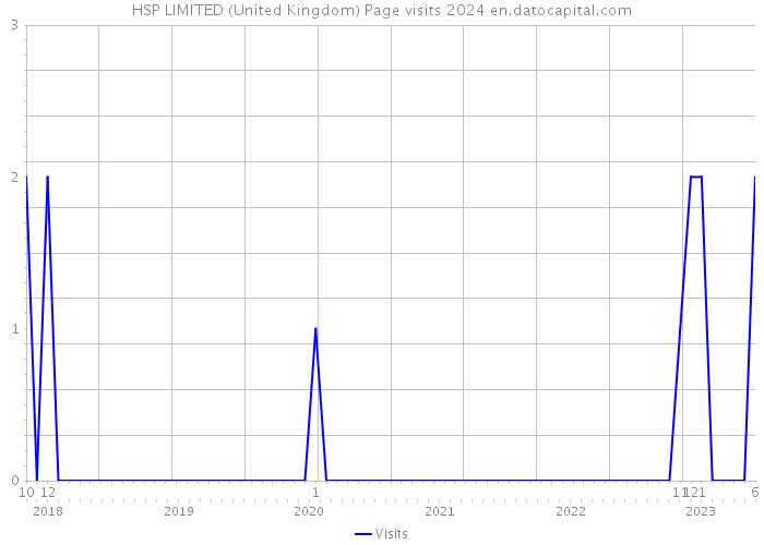 HSP LIMITED (United Kingdom) Page visits 2024 