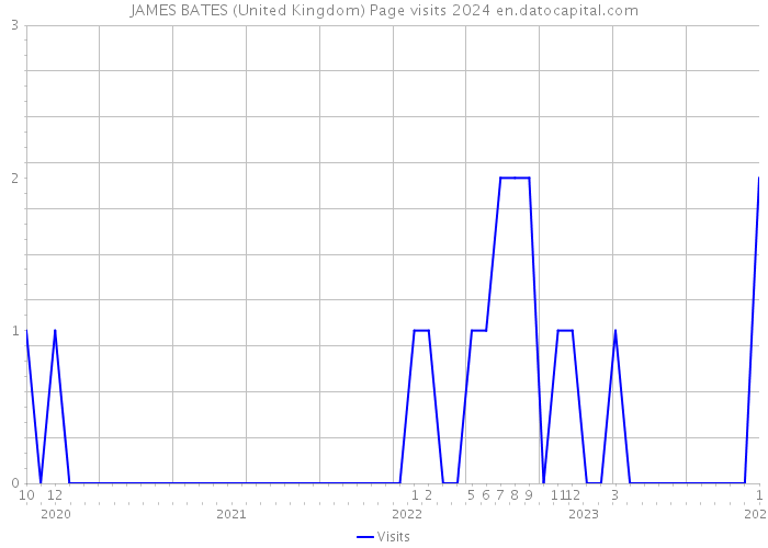 JAMES BATES (United Kingdom) Page visits 2024 