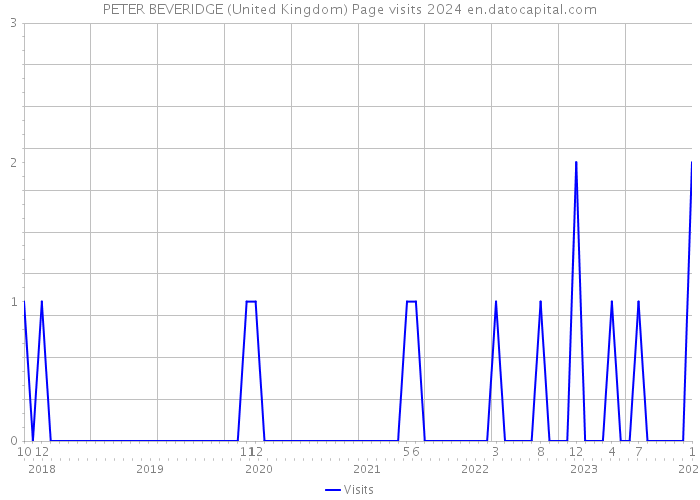 PETER BEVERIDGE (United Kingdom) Page visits 2024 
