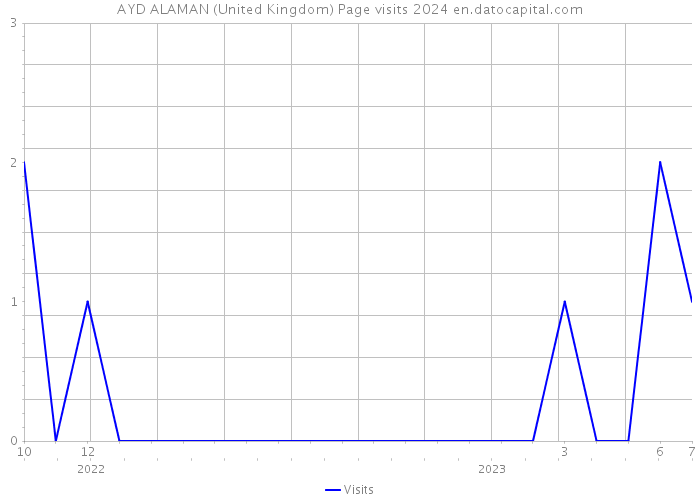 AYD ALAMAN (United Kingdom) Page visits 2024 