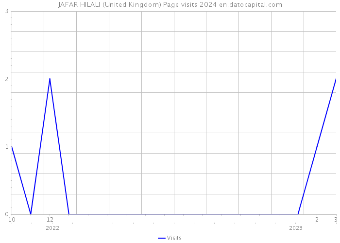 JAFAR HILALI (United Kingdom) Page visits 2024 