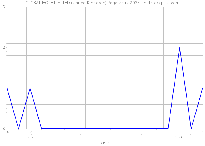 GLOBAL HOPE LIMITED (United Kingdom) Page visits 2024 