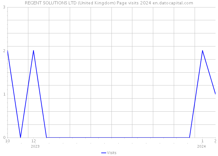 REGENT SOLUTIONS LTD (United Kingdom) Page visits 2024 
