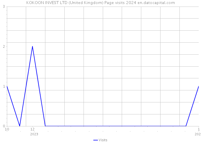 KOKOON INVEST LTD (United Kingdom) Page visits 2024 