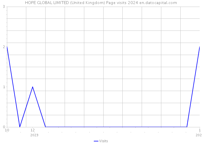HOPE GLOBAL LIMITED (United Kingdom) Page visits 2024 