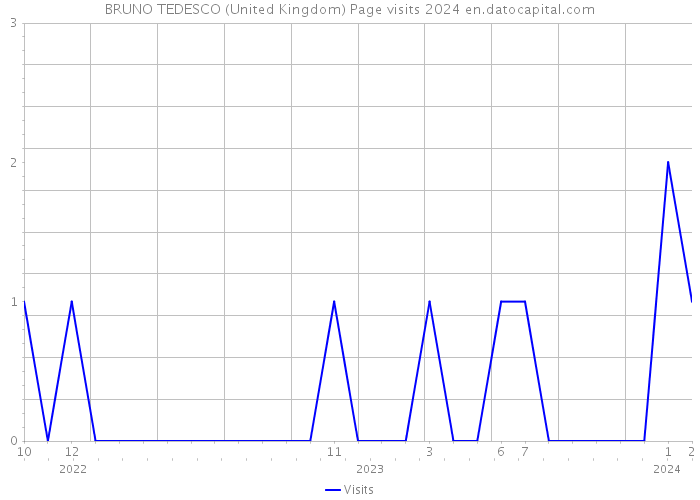 BRUNO TEDESCO (United Kingdom) Page visits 2024 