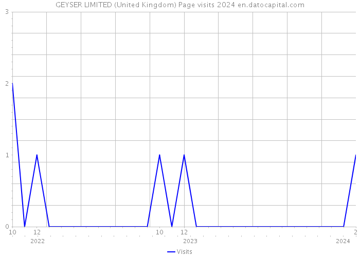 GEYSER LIMITED (United Kingdom) Page visits 2024 