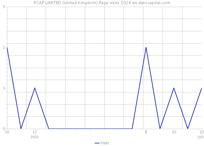 PCAP LIMITED (United Kingdom) Page visits 2024 