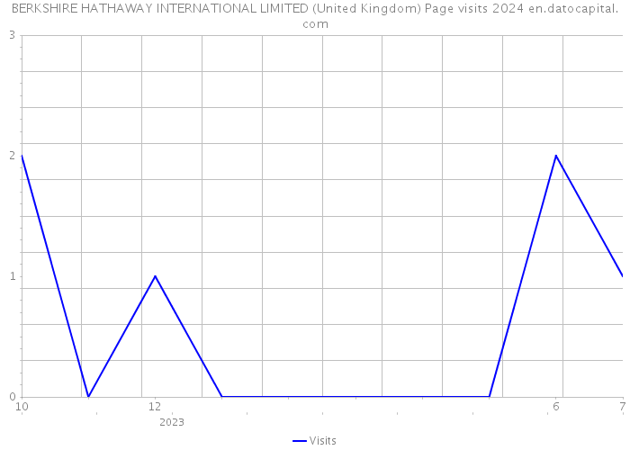 BERKSHIRE HATHAWAY INTERNATIONAL LIMITED (United Kingdom) Page visits 2024 