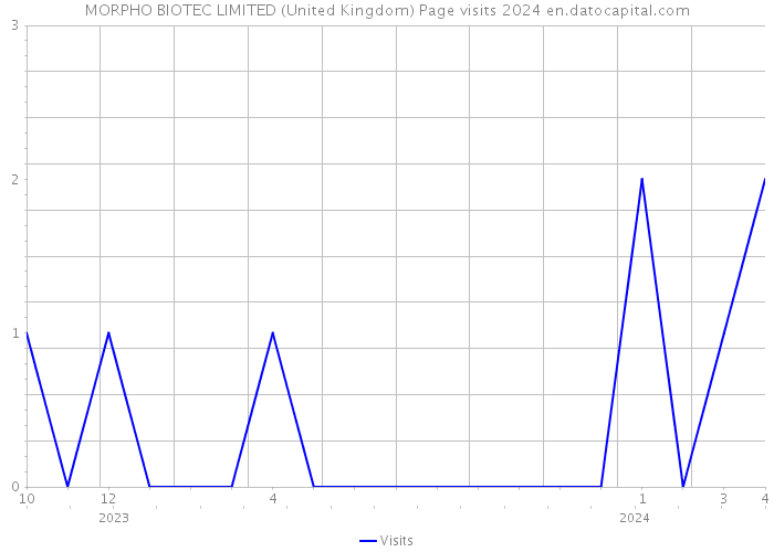 MORPHO BIOTEC LIMITED (United Kingdom) Page visits 2024 