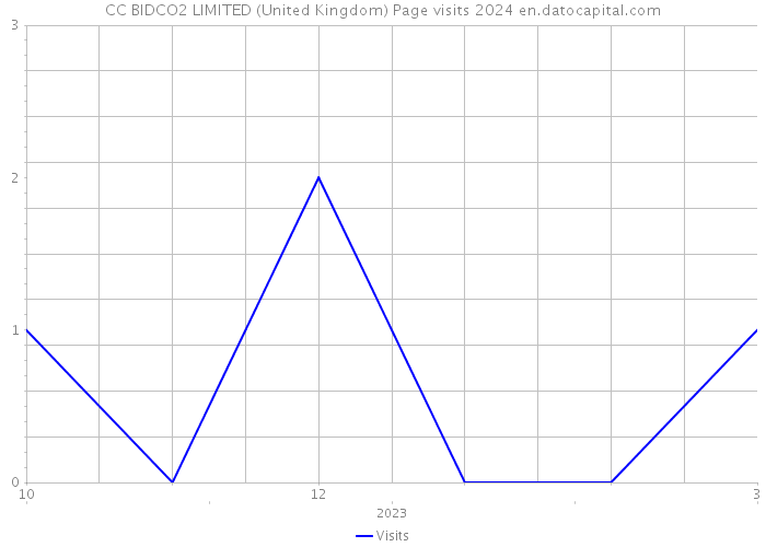 CC BIDCO2 LIMITED (United Kingdom) Page visits 2024 