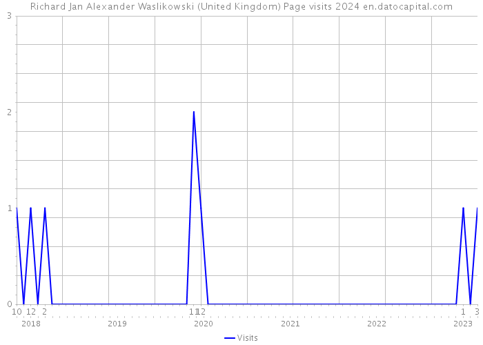 Richard Jan Alexander Waslikowski (United Kingdom) Page visits 2024 