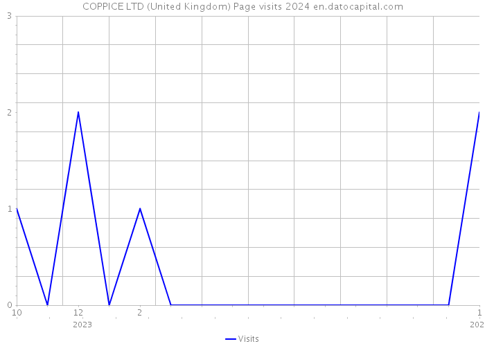 COPPICE LTD (United Kingdom) Page visits 2024 