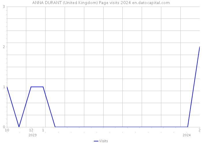 ANNA DURANT (United Kingdom) Page visits 2024 