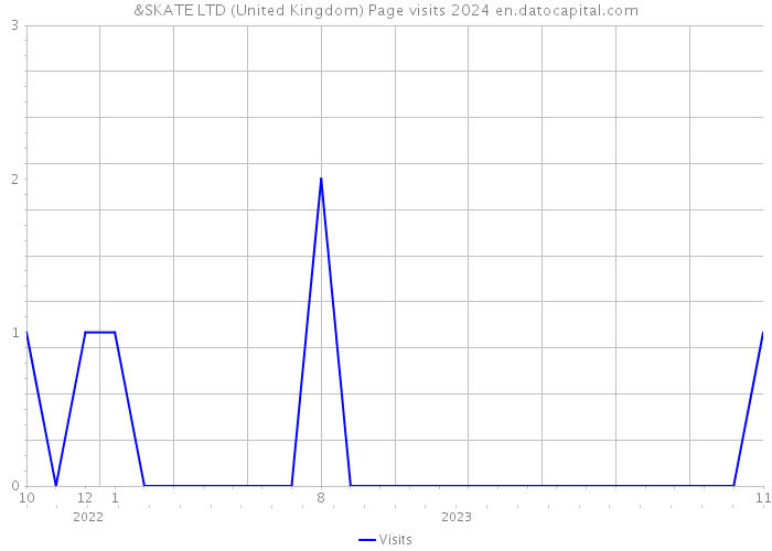&SKATE LTD (United Kingdom) Page visits 2024 