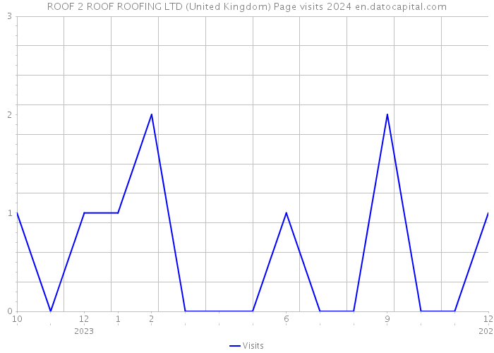 ROOF 2 ROOF ROOFING LTD (United Kingdom) Page visits 2024 