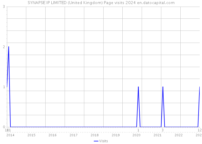 SYNAPSE IP LIMITED (United Kingdom) Page visits 2024 