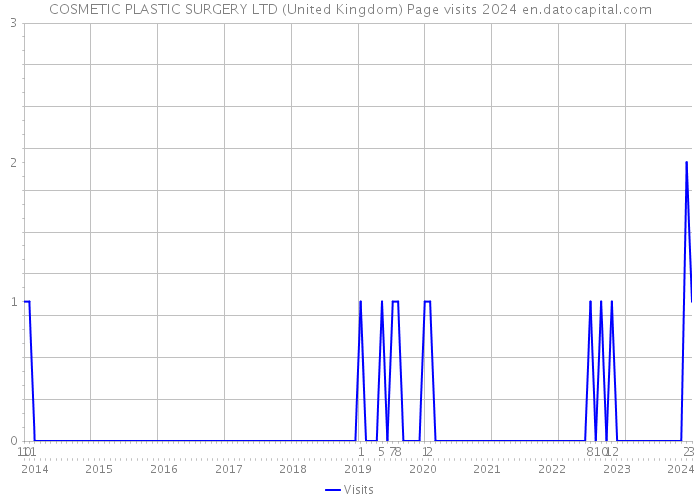 COSMETIC PLASTIC SURGERY LTD (United Kingdom) Page visits 2024 