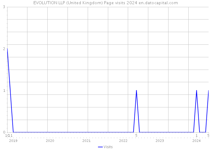 EVOLUTION LLP (United Kingdom) Page visits 2024 