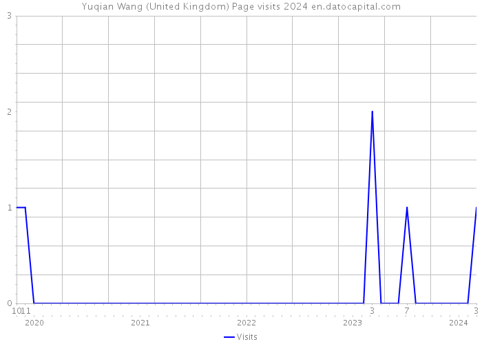 Yuqian Wang (United Kingdom) Page visits 2024 