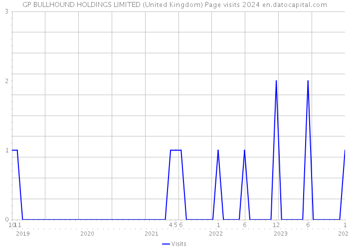 GP BULLHOUND HOLDINGS LIMITED (United Kingdom) Page visits 2024 