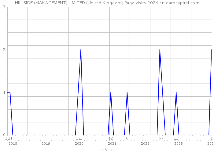 HILLSIDE (MANAGEMENT) LIMITED (United Kingdom) Page visits 2024 