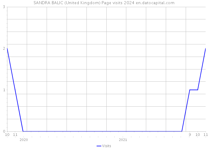 SANDRA BALIC (United Kingdom) Page visits 2024 