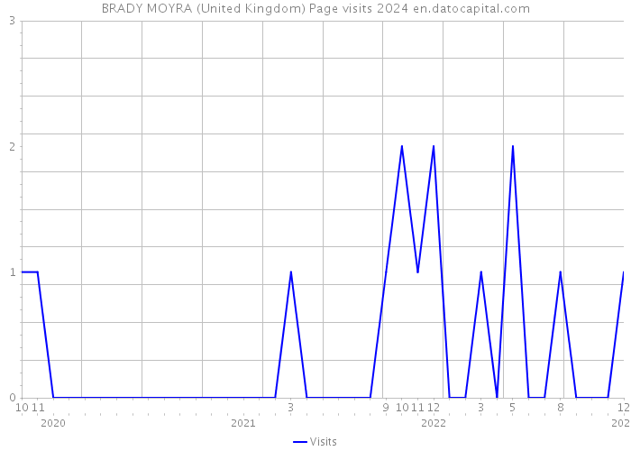 BRADY MOYRA (United Kingdom) Page visits 2024 