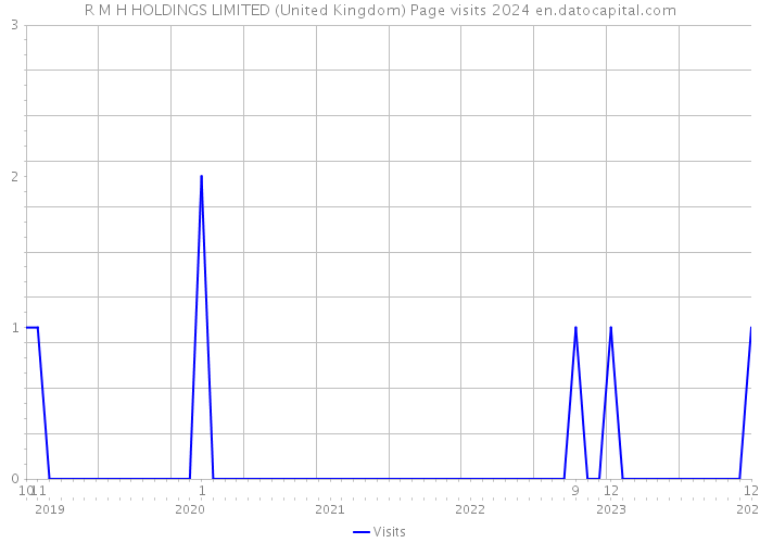 R M H HOLDINGS LIMITED (United Kingdom) Page visits 2024 