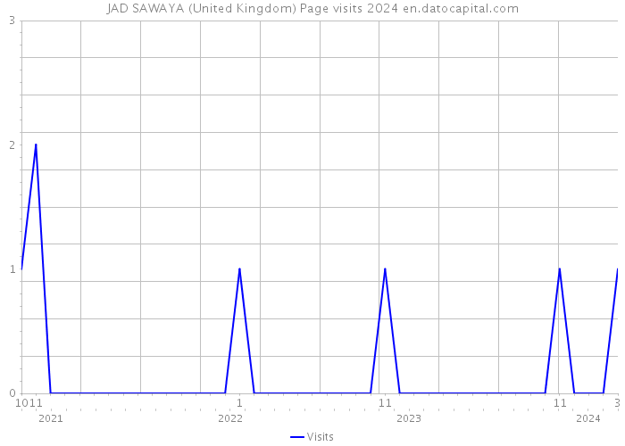 JAD SAWAYA (United Kingdom) Page visits 2024 