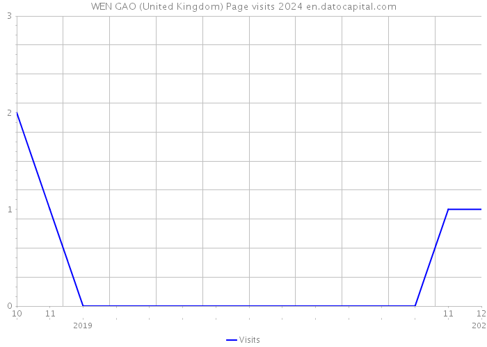 WEN GAO (United Kingdom) Page visits 2024 